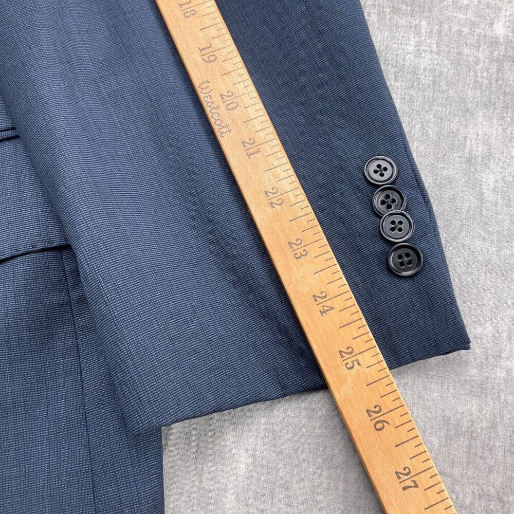 CCS Suit Men 51R/43W x 30L Dynamic Concept Blue‎ Wool Classic Career 2pc - Picture 6 of 16